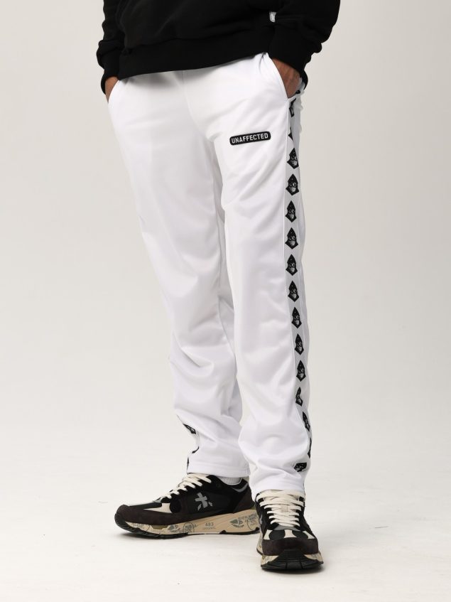 Купить брюки с лампасами спортивные белые в интернет-магазине UNAFFECTED