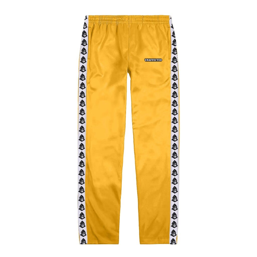 Купить брюки с лампасами спортивные желтые в интернет-магазине UNAFFECTED