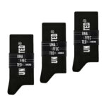 Носки чёрные с надписями три пары