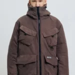 Зимняя куртка темно-коричневая Lokker